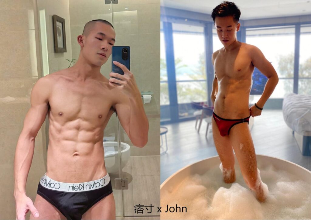 痞寸 x John – 浴外潛入 來到香港，趁金主洗澡，瞞著他背地來個速炮